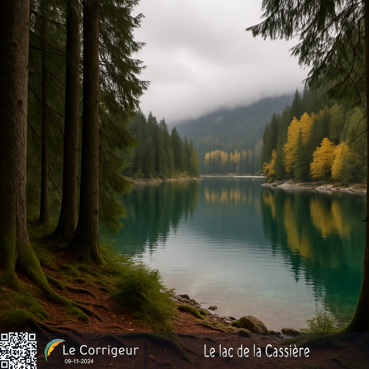 La disturbation spatiotemporelle du lac de La Cassière.