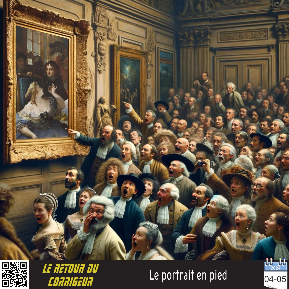Le portrait en pied de Mme de…