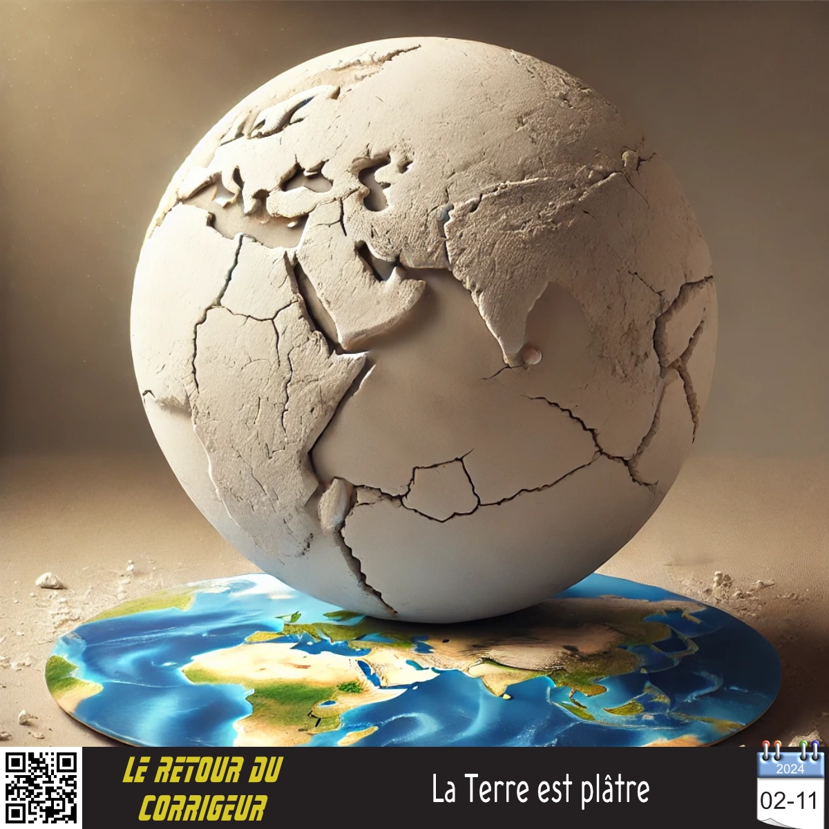 Terre en plâtre et terre plate